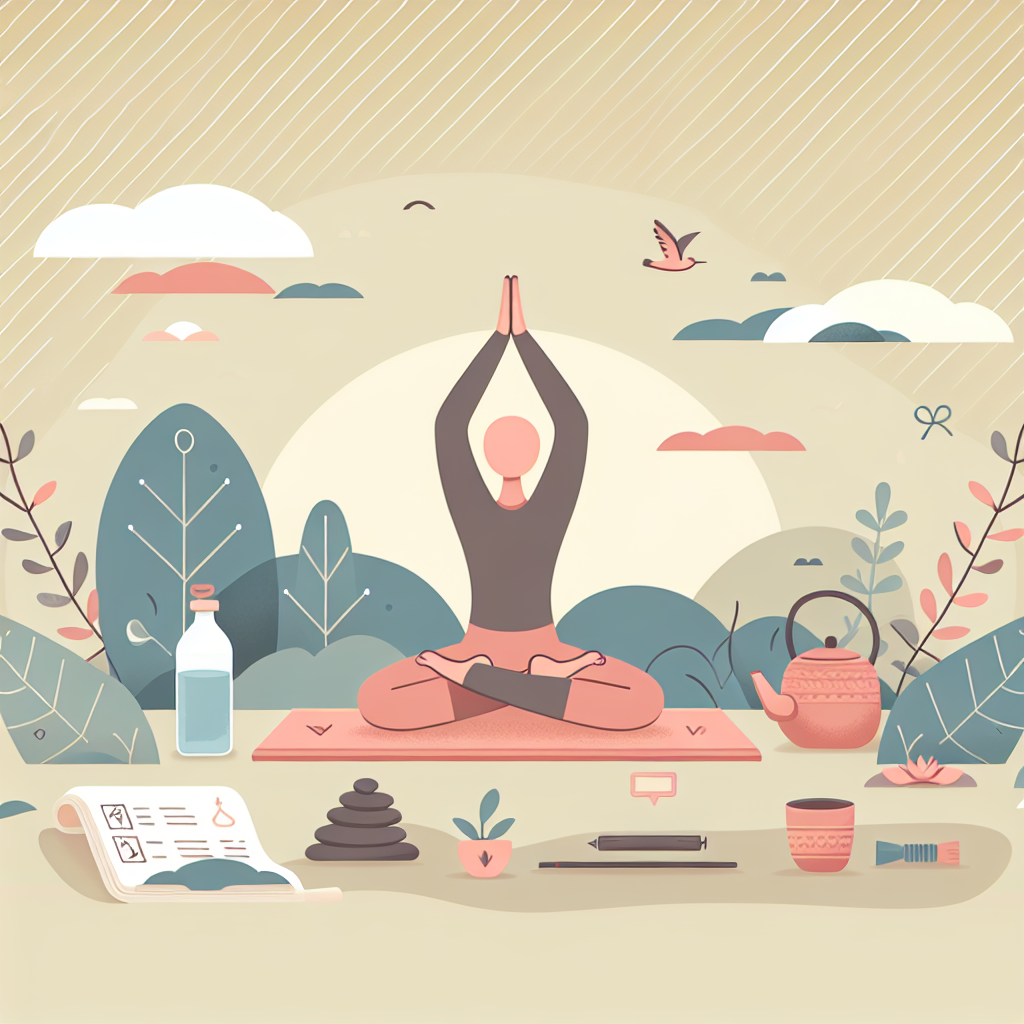 Ilustrace znázorňující téma: Jóga a meditace