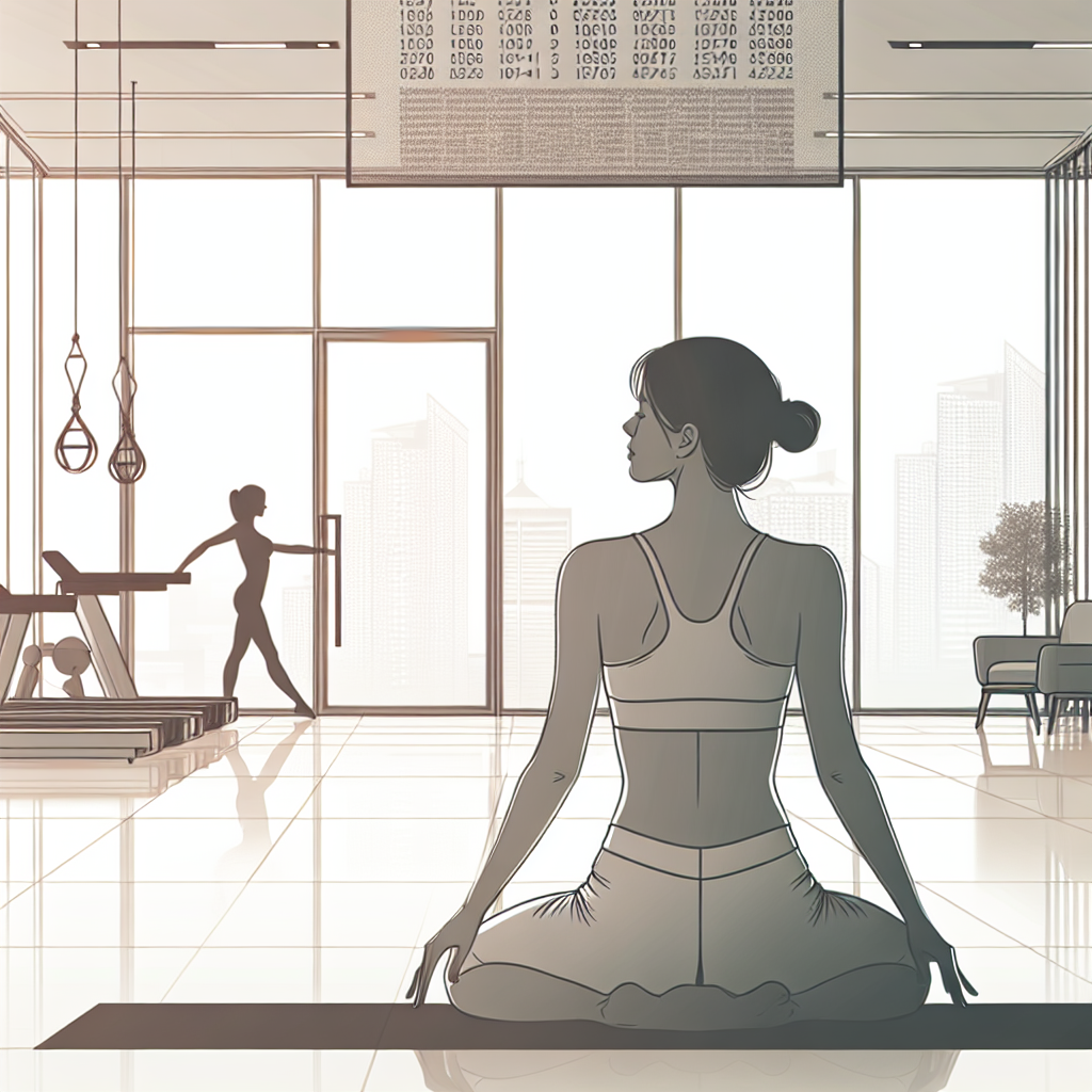 Ilustrace znázorňující téma: Jóga a fitness
