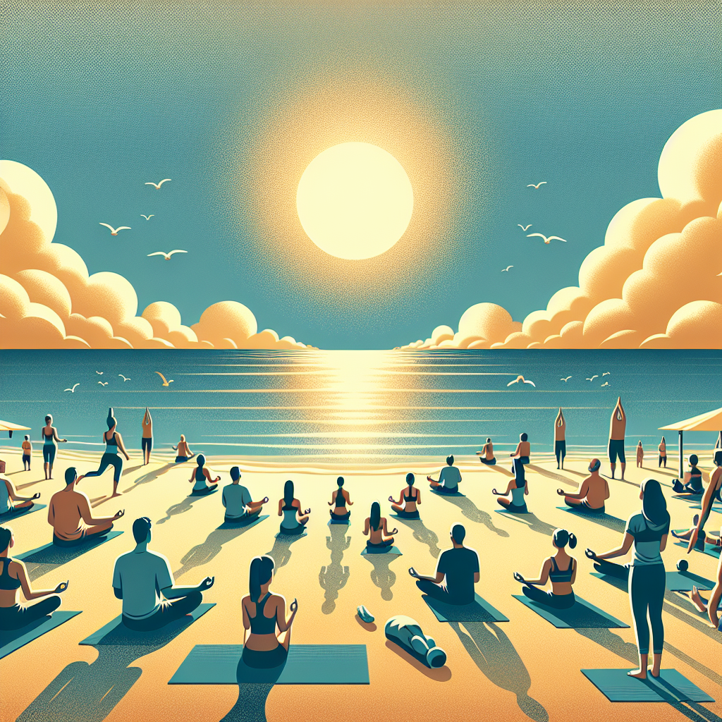 Ilustrace znázorňující téma: Jóga