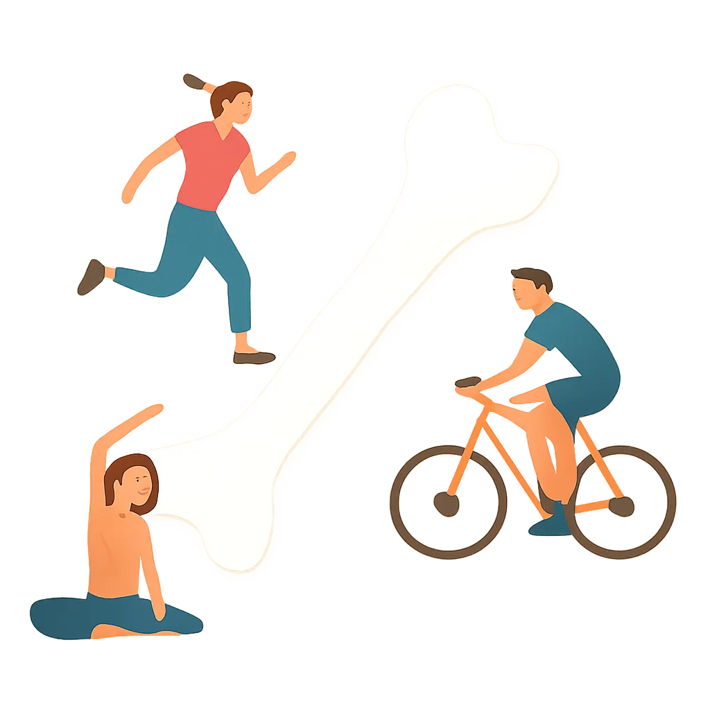 Ilustrace znázorňující téma: Zdraví a pohyb