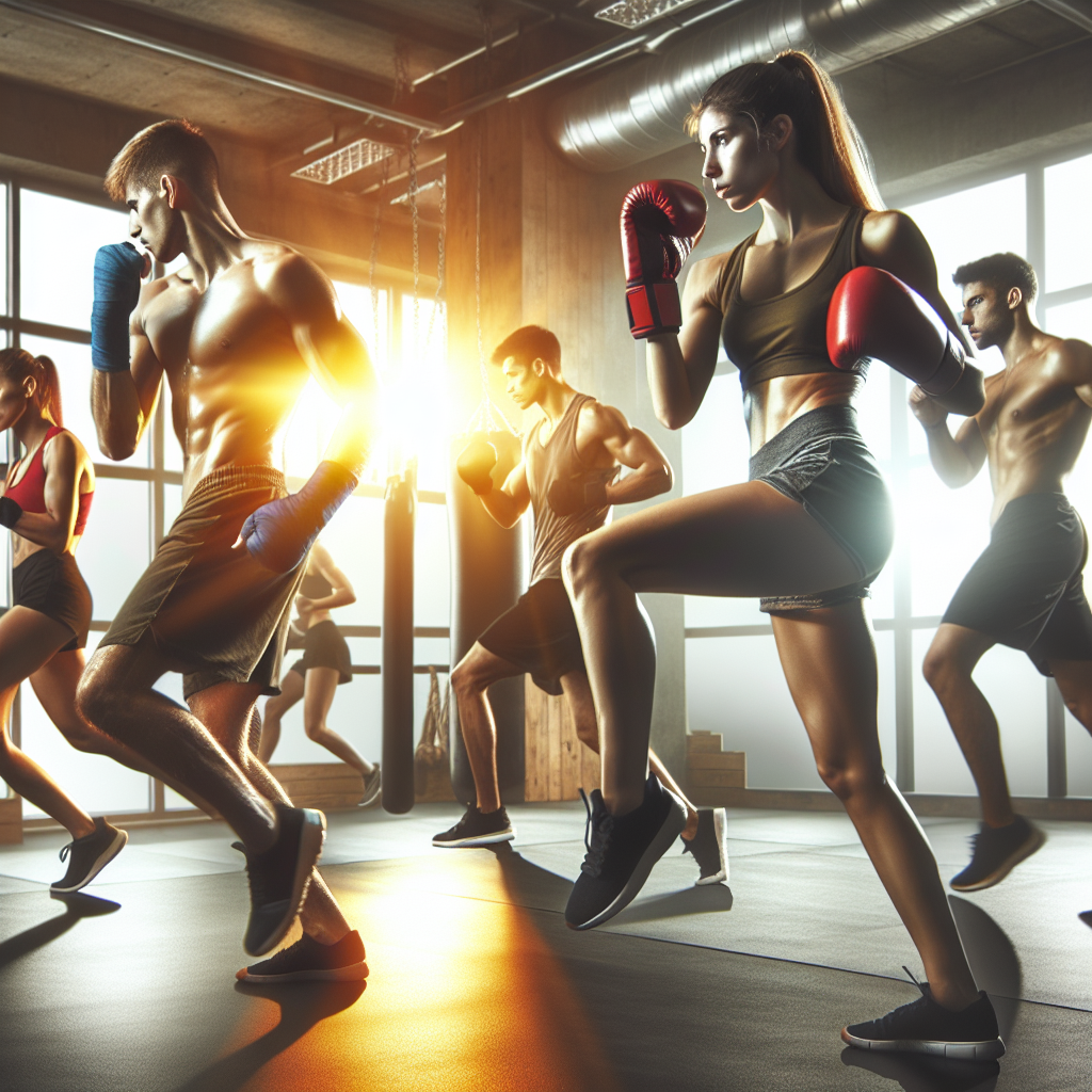 Ilustrace znázorňující téma: Kickbox a fitness