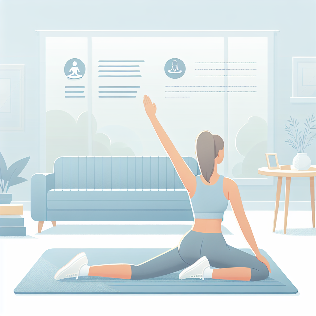 Ilustrace znázorňující téma: Cvičení a fitness