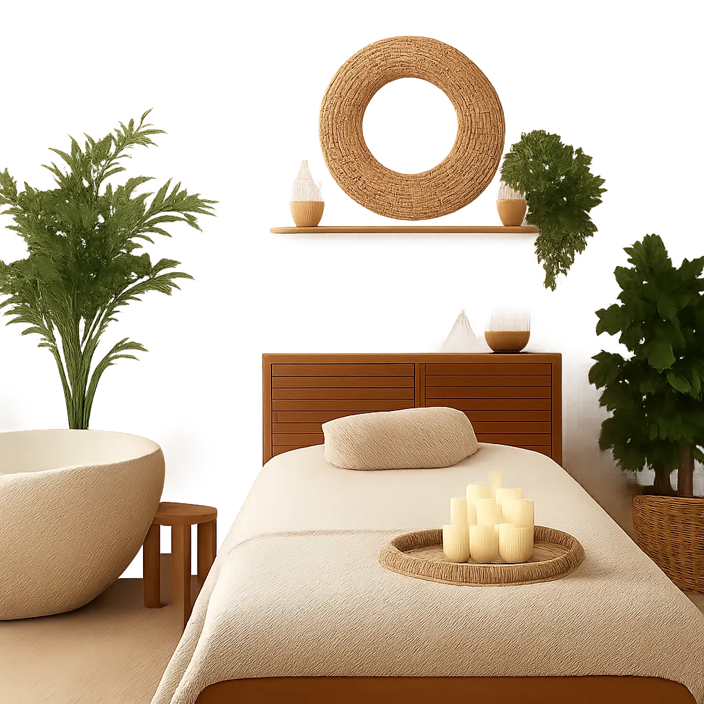 Ilustrace znázorňující téma: Zdraví a wellness