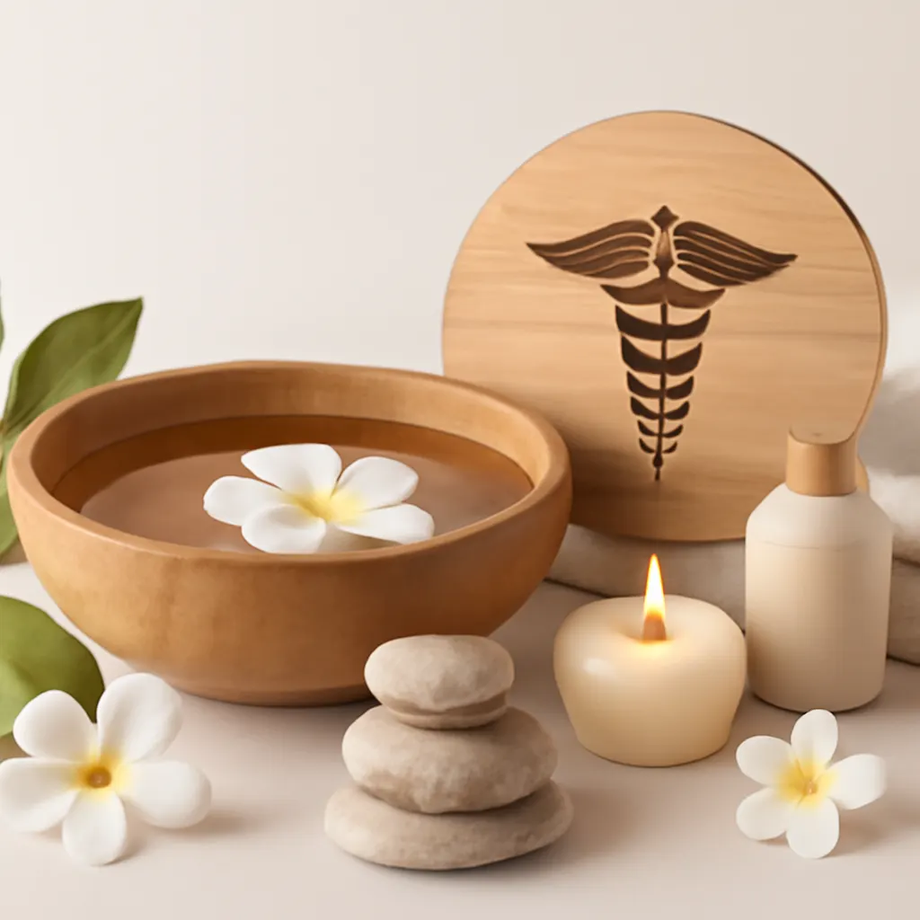 Ilustrace znázorňující téma: Zdraví a wellness