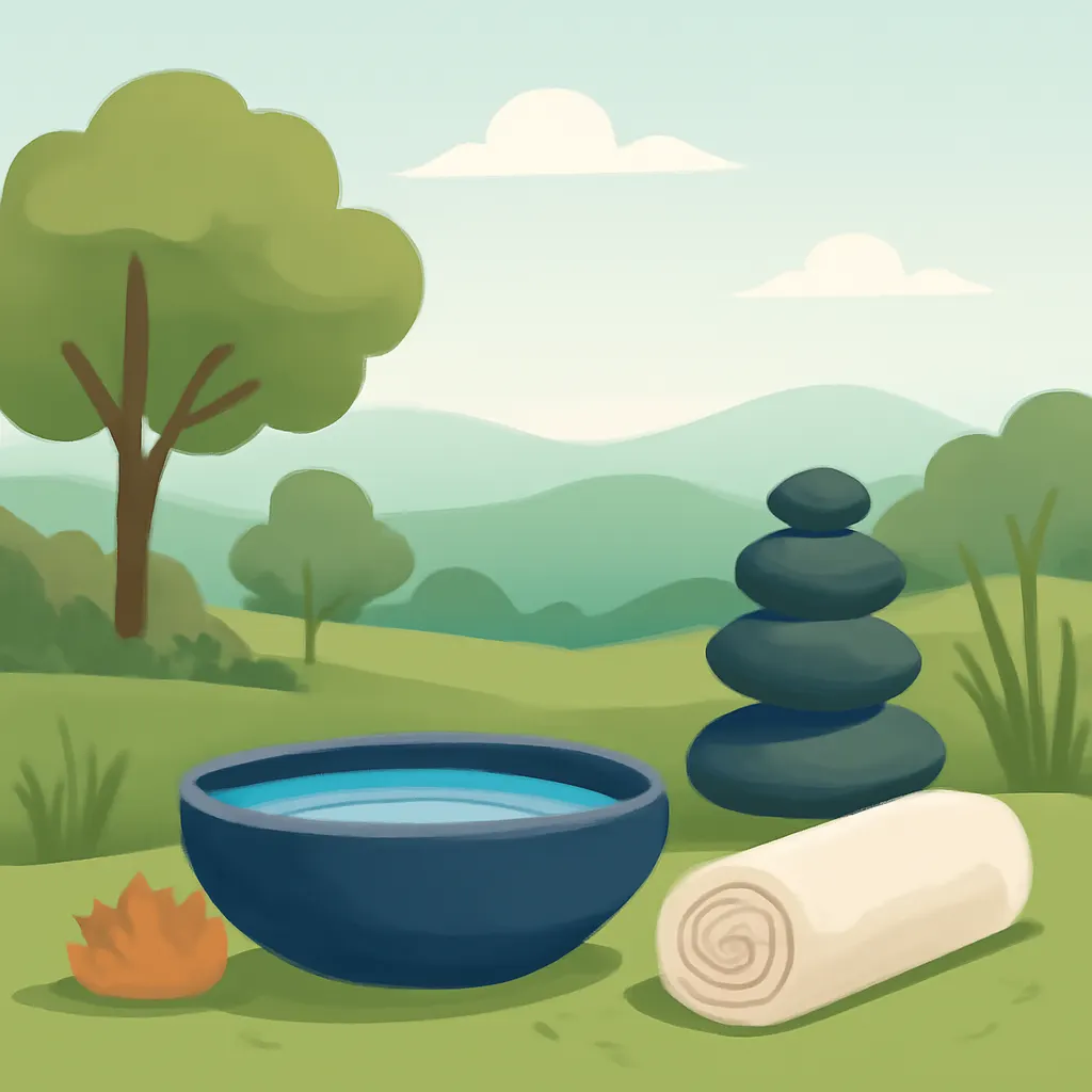 Ilustrace znázorňující téma: Zdraví a Wellness