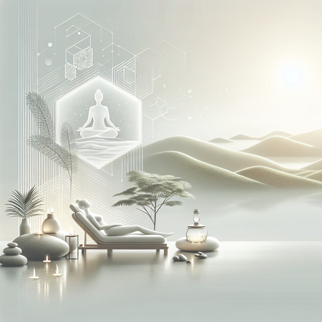 Ilustrace znázorňující téma: Zdraví a wellness