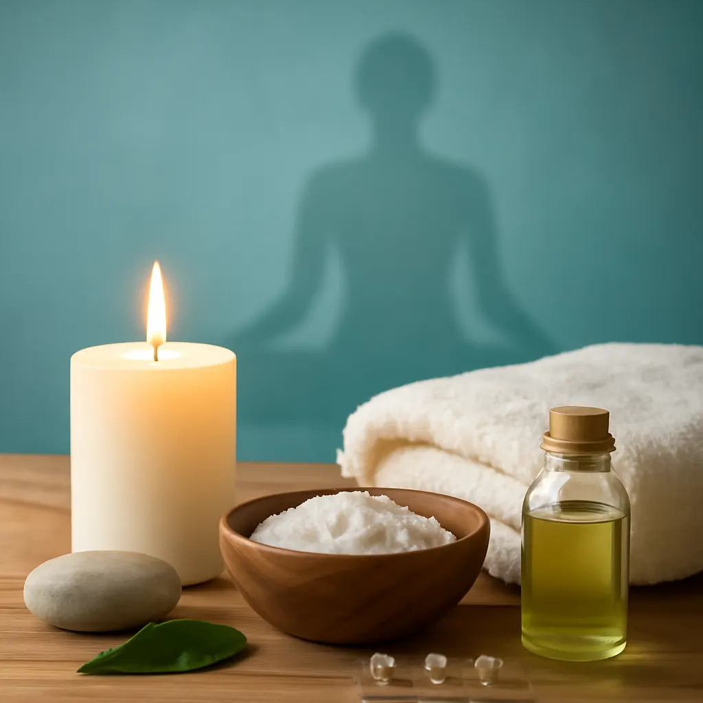 Ilustrace znázorňující téma: Zdraví a wellness
