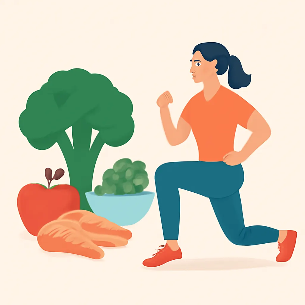 Ilustrace znázorňující téma: Zdraví a wellness