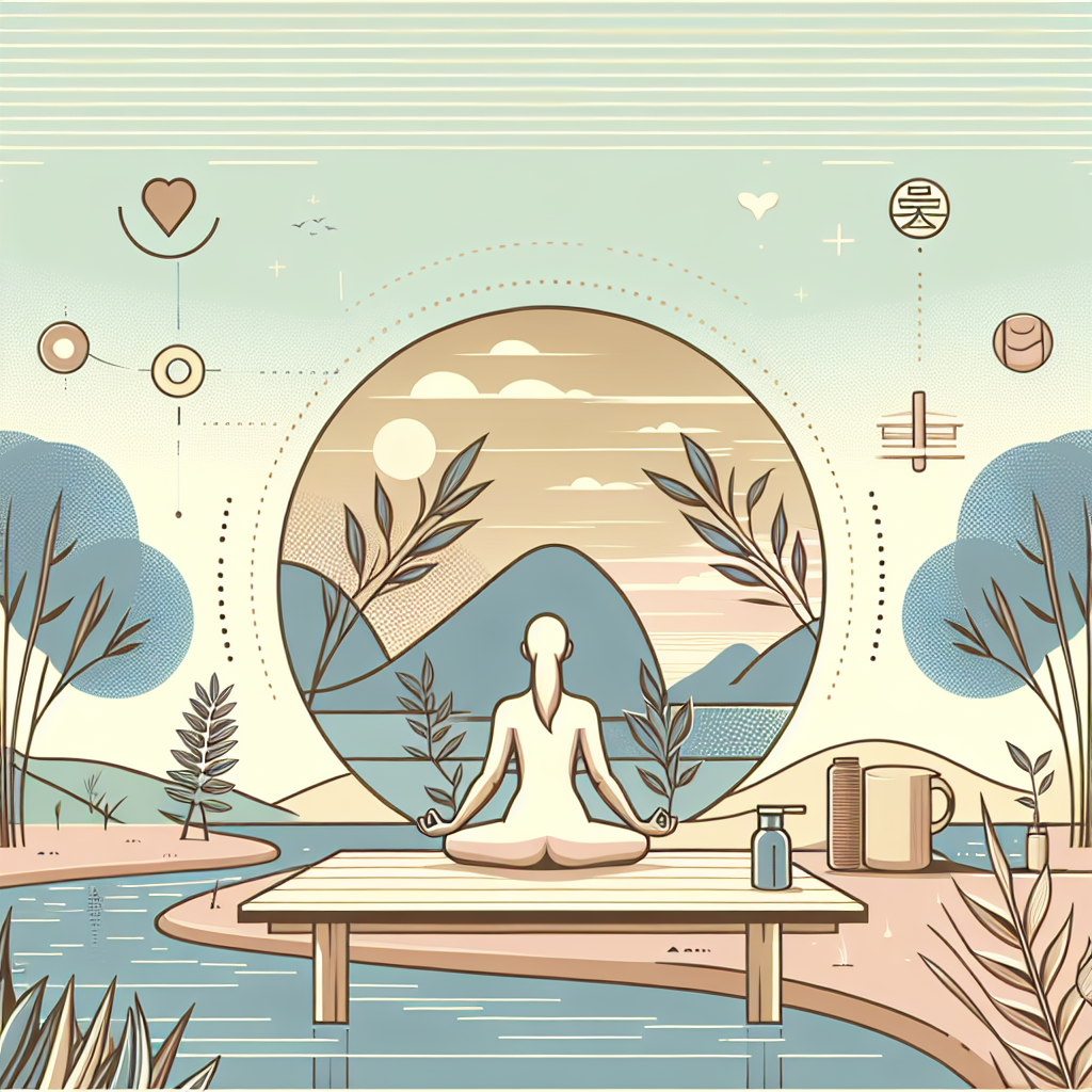 Ilustrace znázorňující téma: Zdraví a wellness