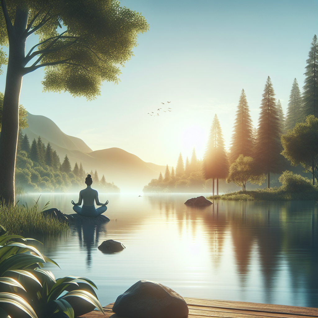 Ilustrace znázorňující téma: Meditace a relaxace