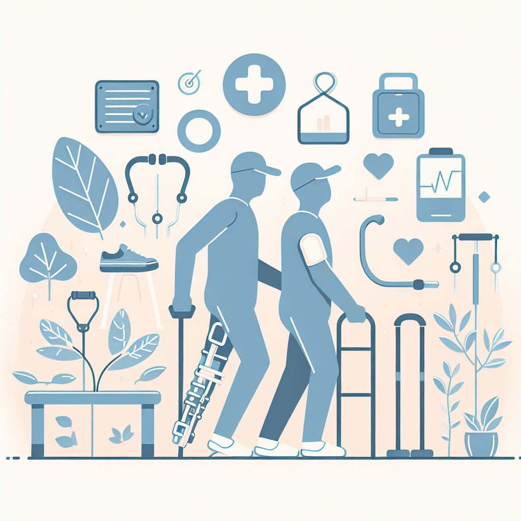 Ilustrace znázorňující téma: Rehabilitace zranění