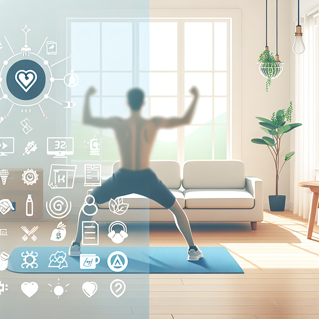 Ilustrace znázorňující téma: Zdraví a fitness
