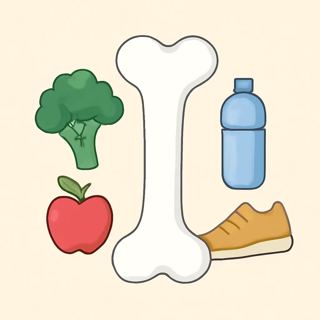 Ilustrace znázorňující téma: Zdraví a wellness