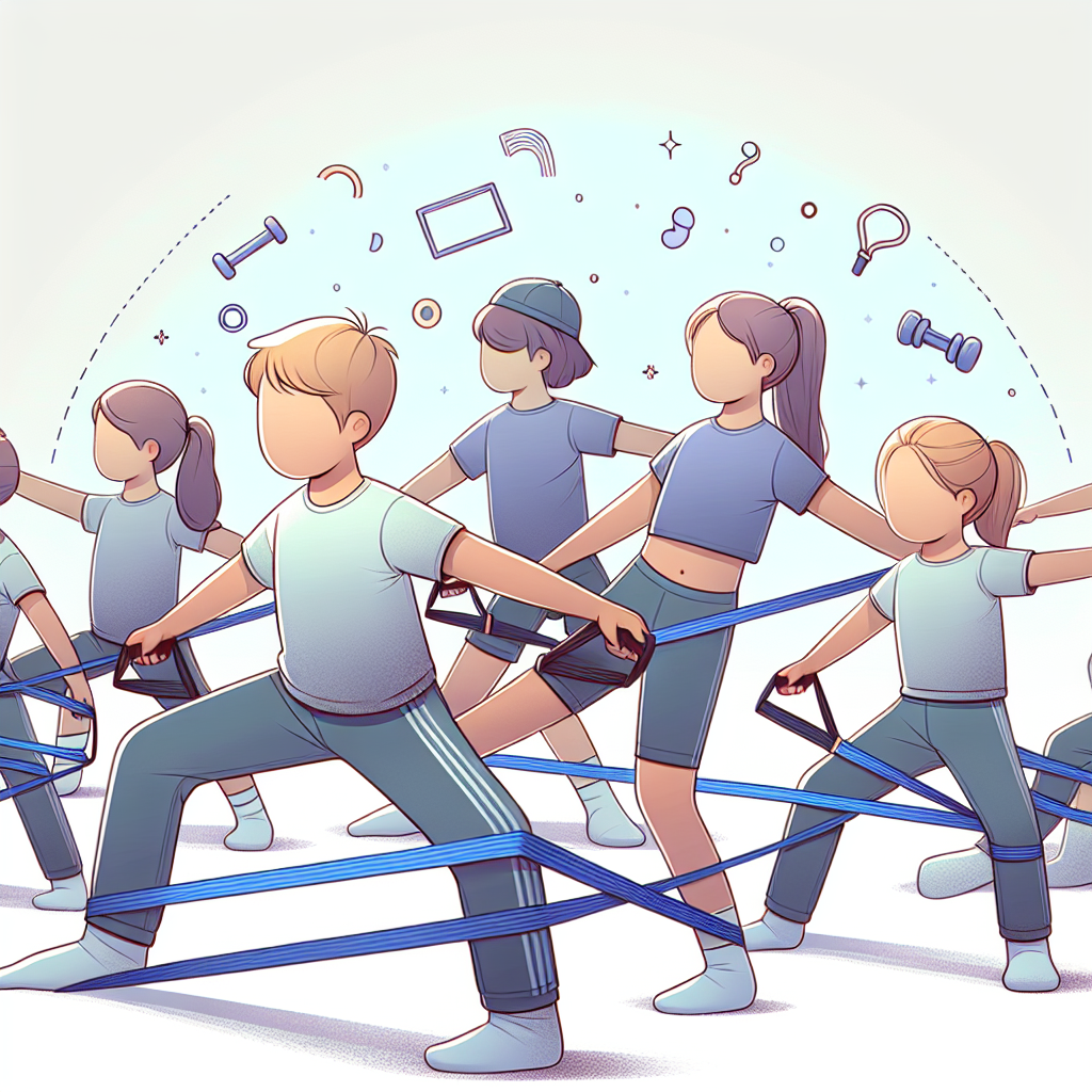 Ilustrace znázorňující téma: Fitness pro děti