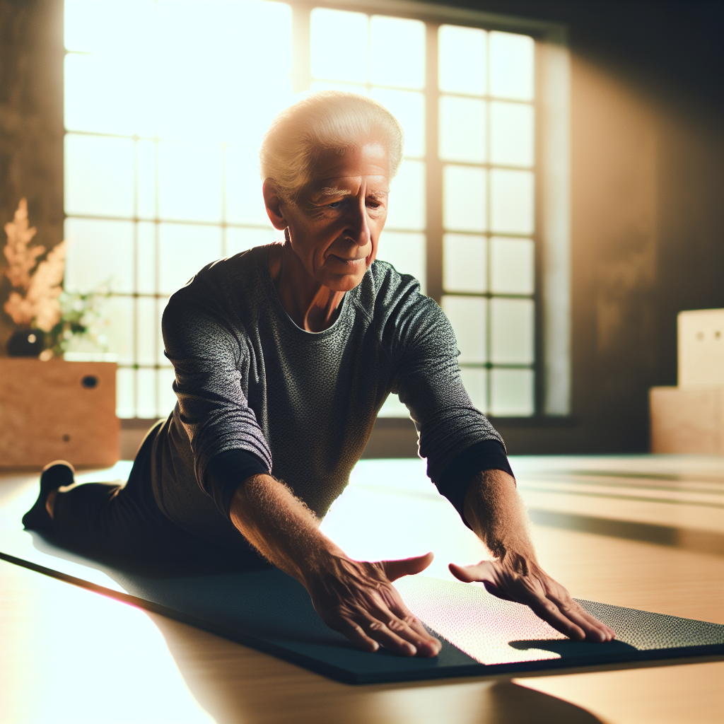Ilustrace znázorňující téma: Fitness pro seniory