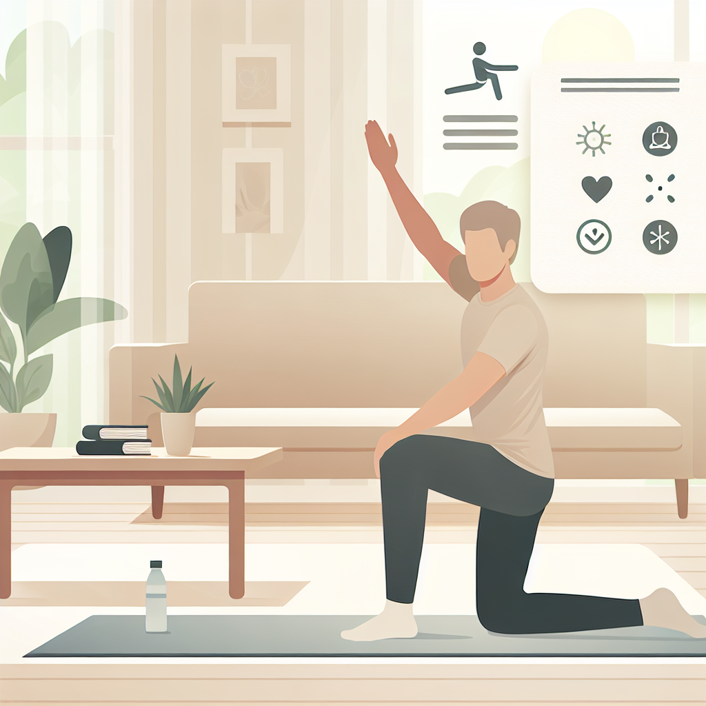 Ilustrace znázorňující téma: Cvičení a fitness
