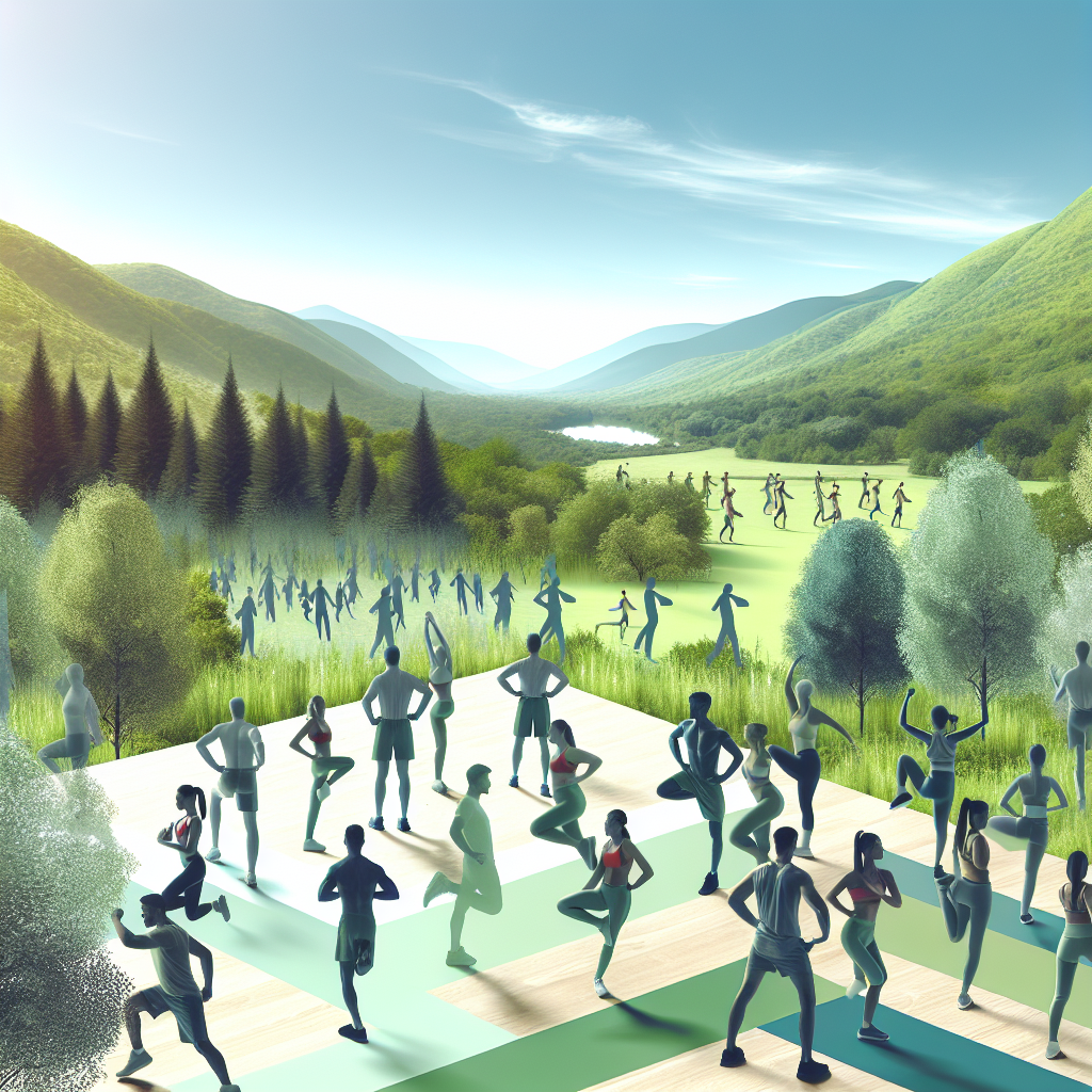Ilustrace znázorňující téma: Cvičení a zdraví