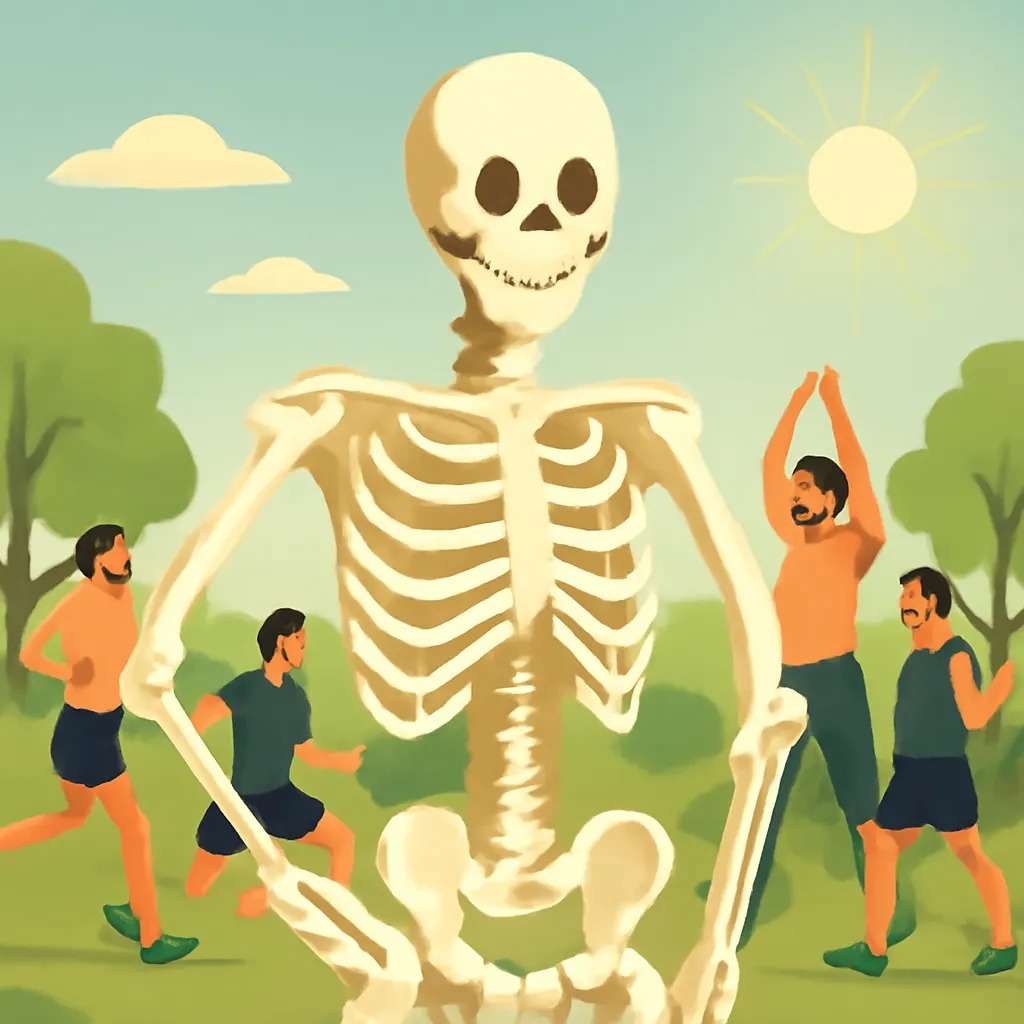 Ilustrace znázorňující téma: Osteoporóza