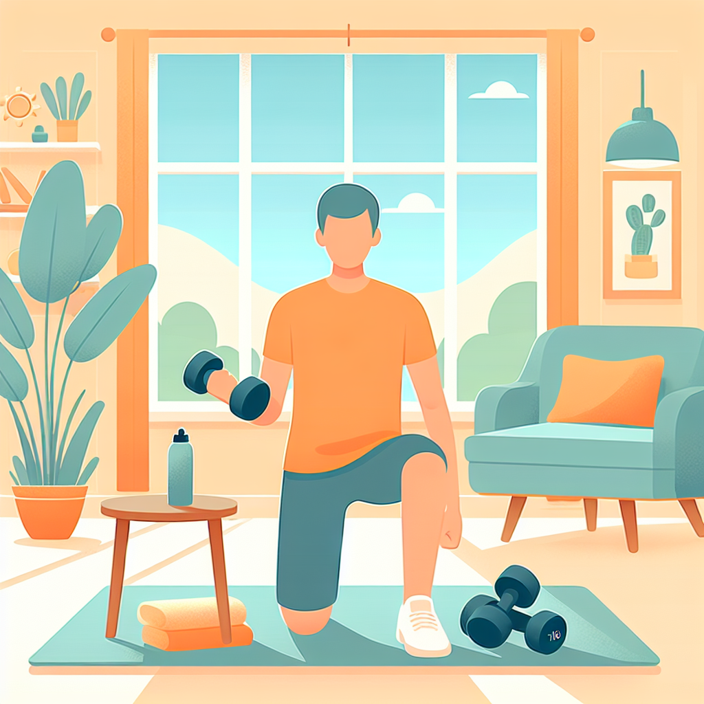 Ilustrace znázorňující téma: Cvičení a fitness