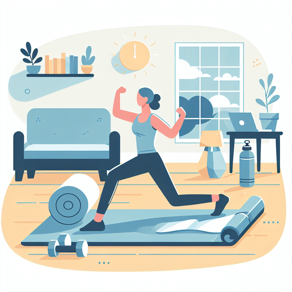 Ilustrace znázorňující téma: Cvičení a fitness
