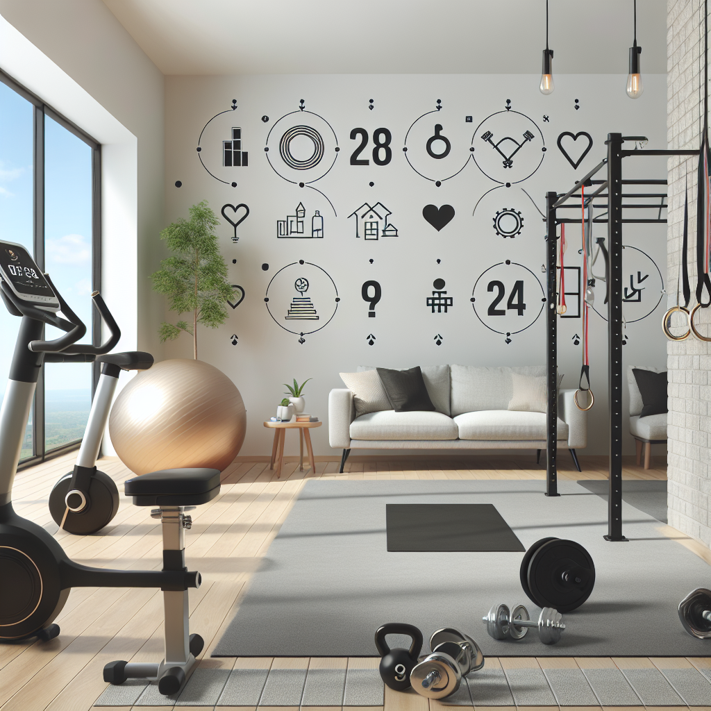 Ilustrace znázorňující téma: Cvičení a fitness