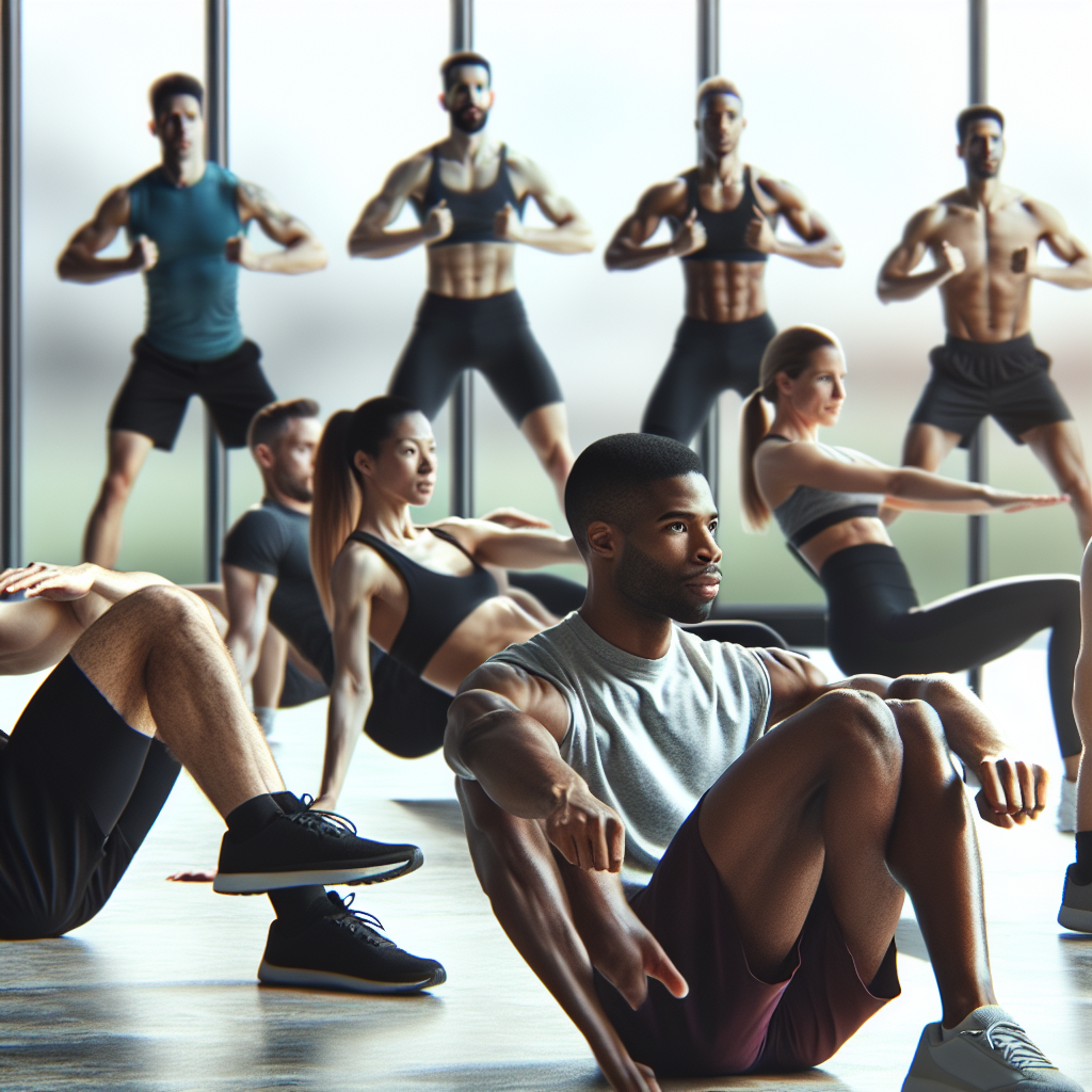 Ilustrace znázorňující téma: Cvičení a fitness