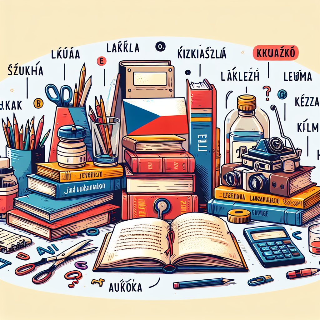 Ilustrace znázorňující téma: Český jazyk