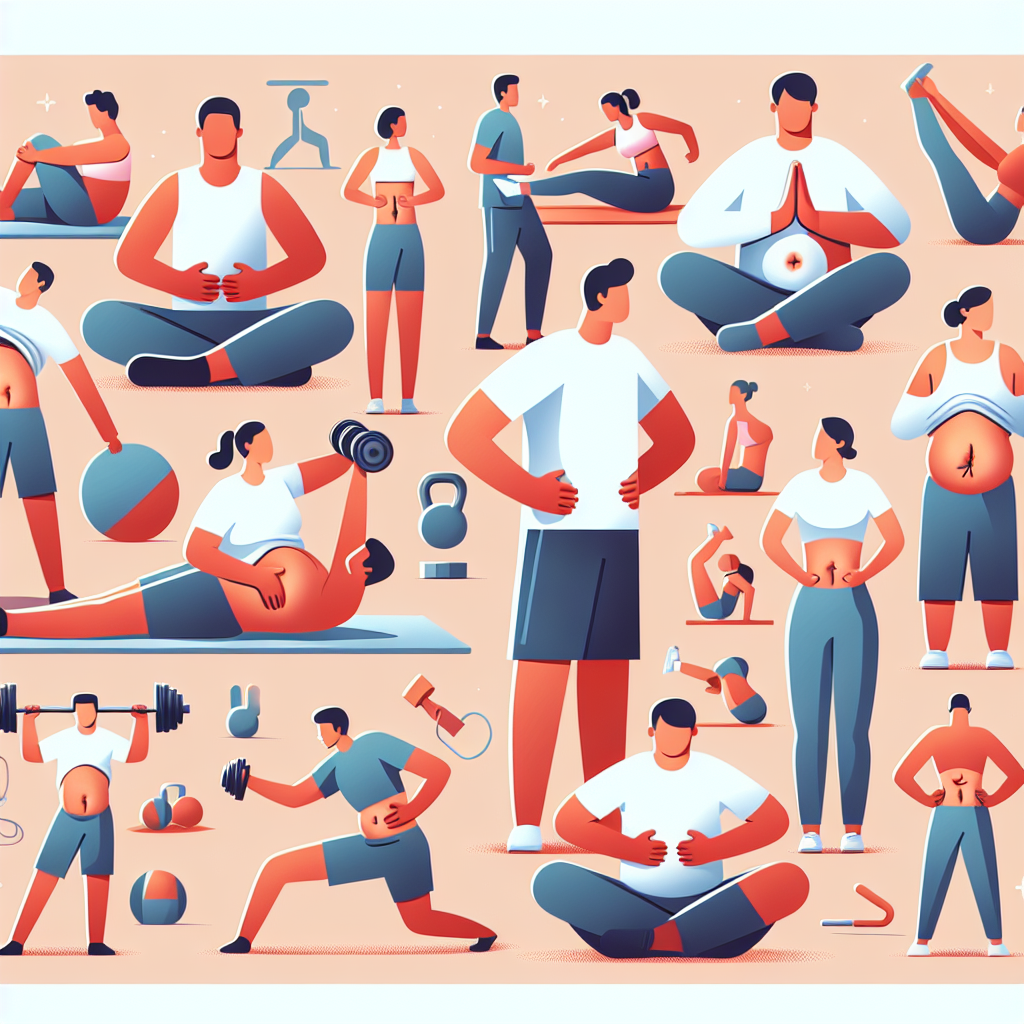 Ilustrace znázorňující téma: Zdraví a fitness