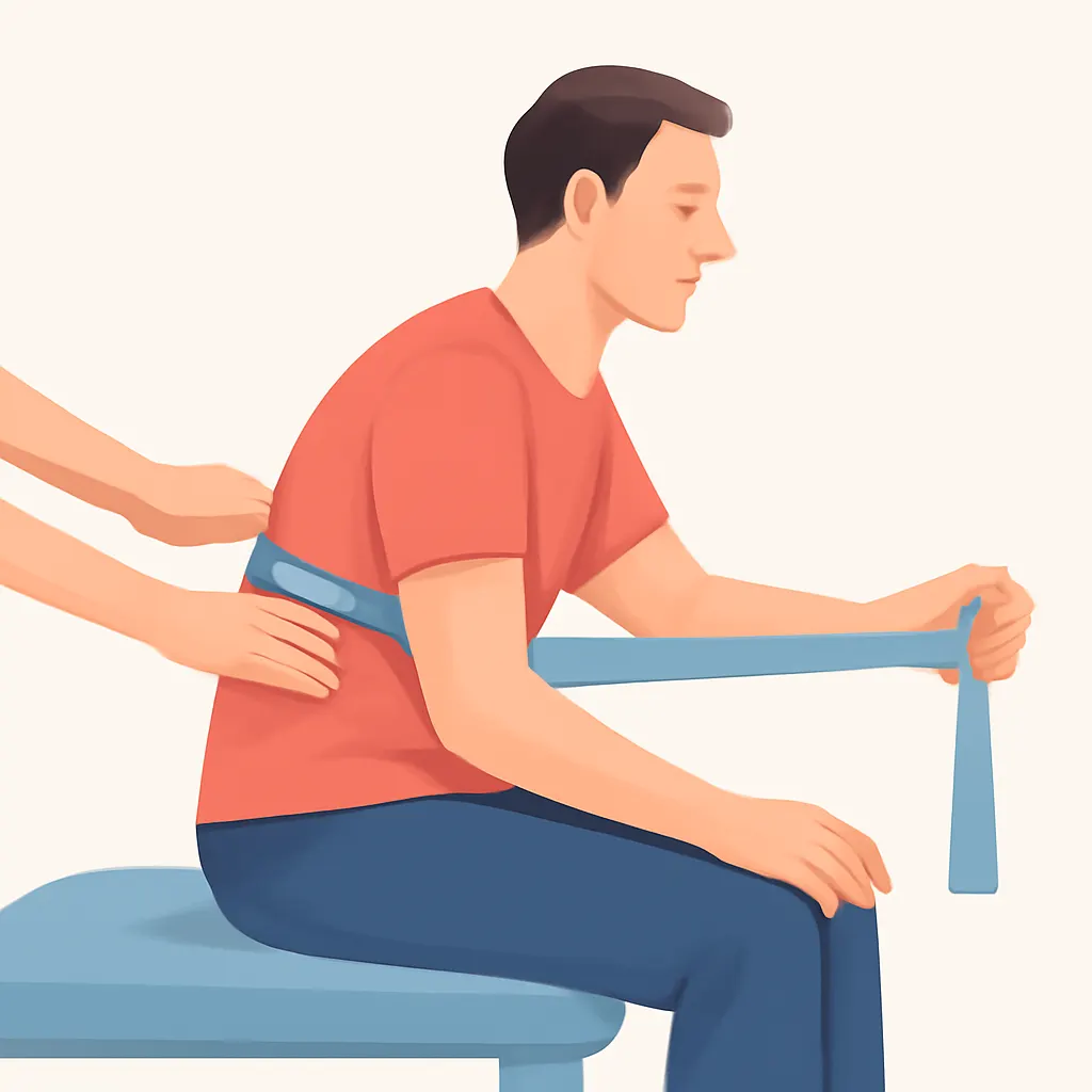 Ilustrace znázorňující téma: rehabilitace po operaci bederní páteře
