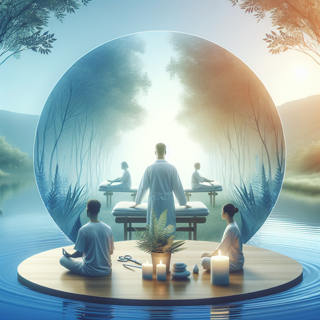 Ilustrace znázorňující téma: Zdraví a wellness