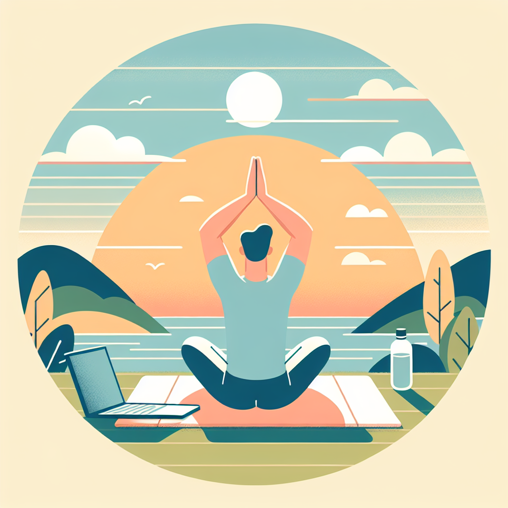 Ilustrace znázorňující téma: Zdraví a wellness