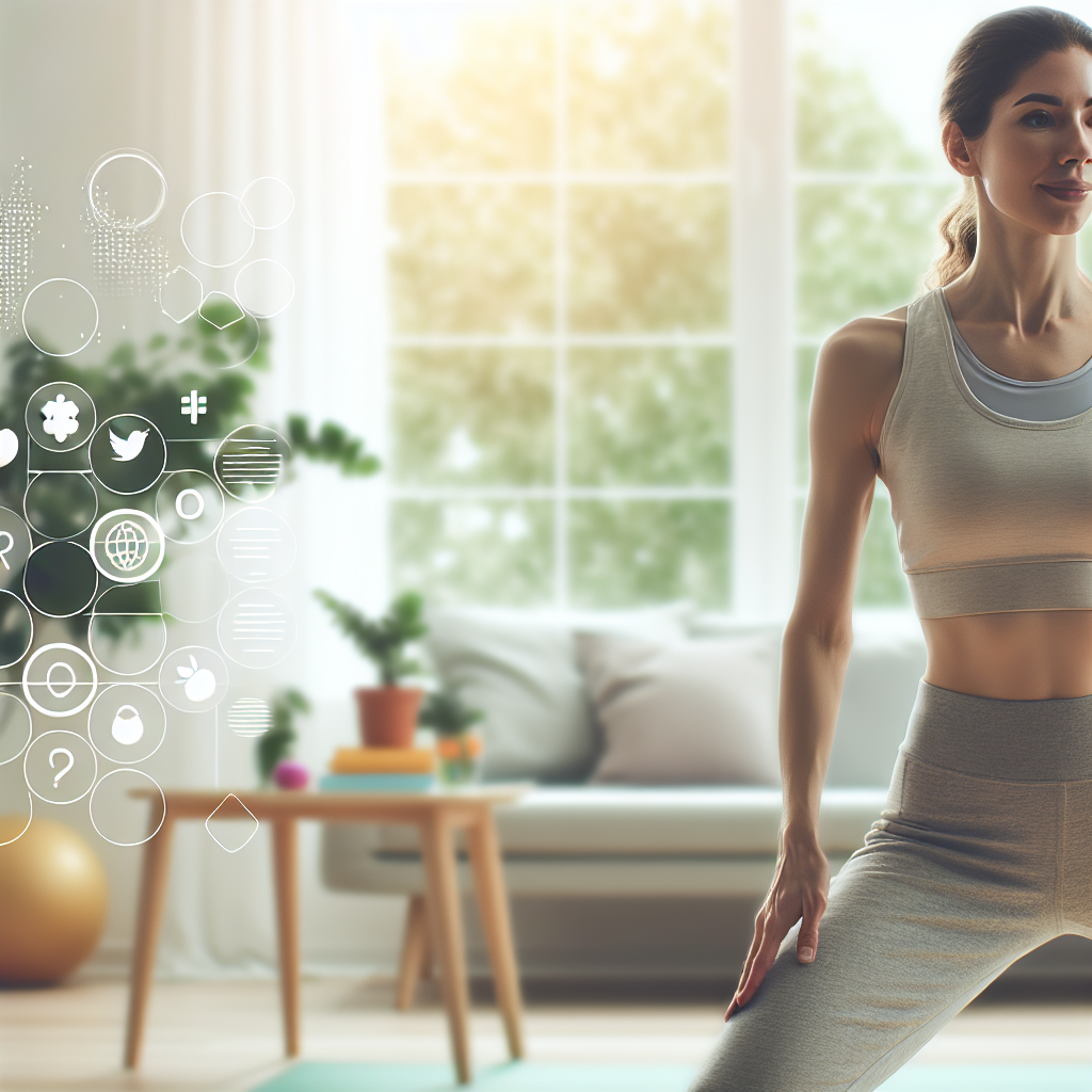 Ilustrace znázorňující téma: Cvičení a fitness