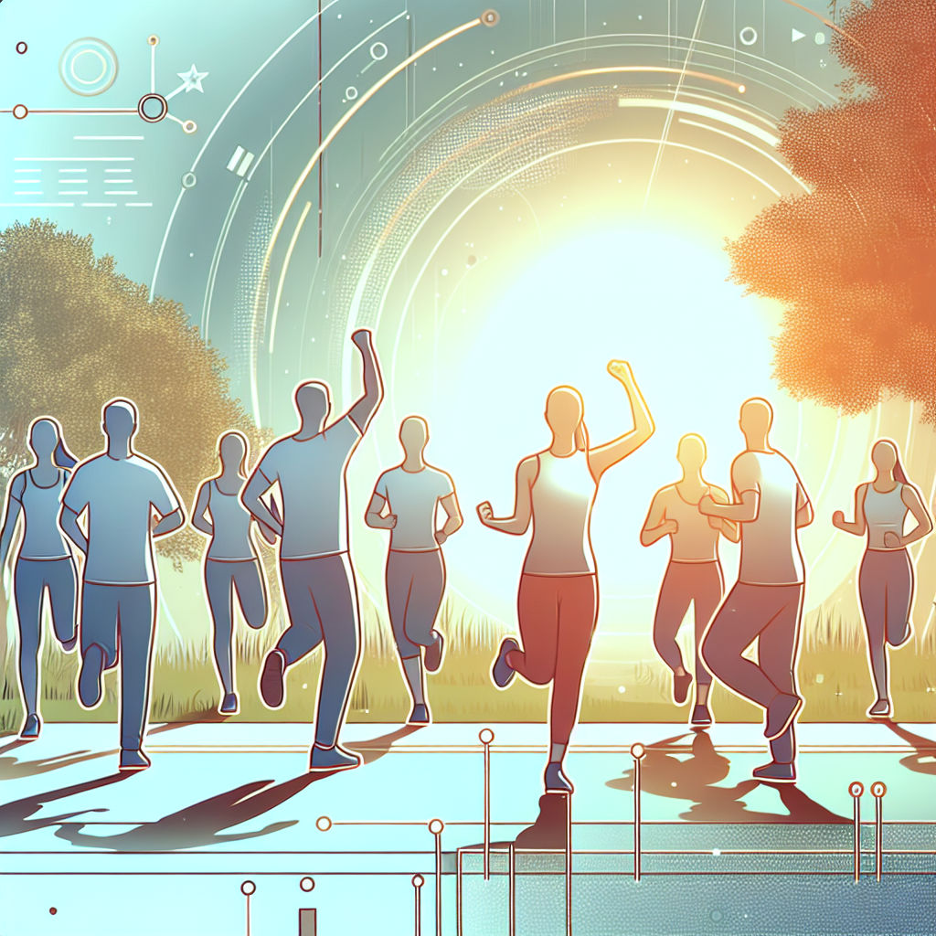 Ilustrace znázorňující téma: Cvičení a fitness