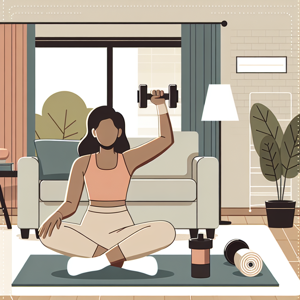 Ilustrace znázorňující téma: Fitness