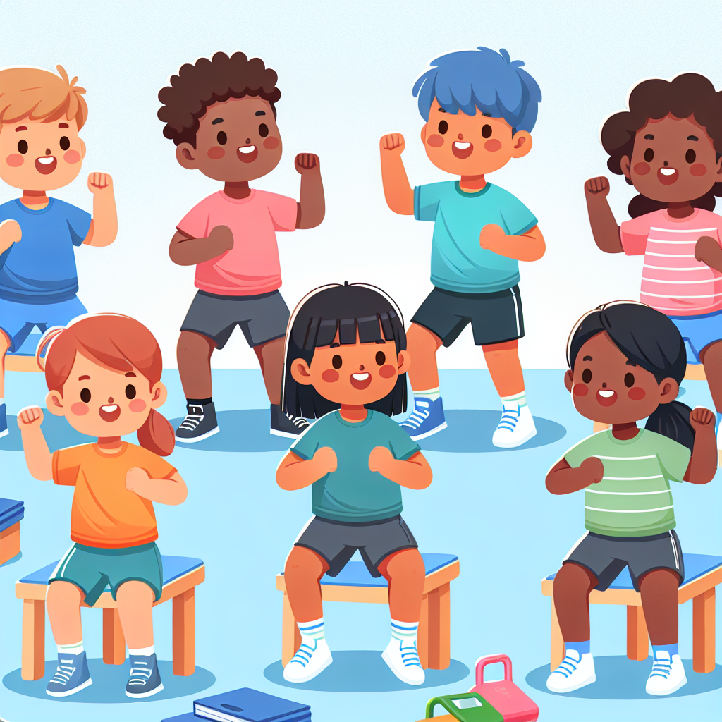 Ilustrace znázorňující téma: Fitness pro děti