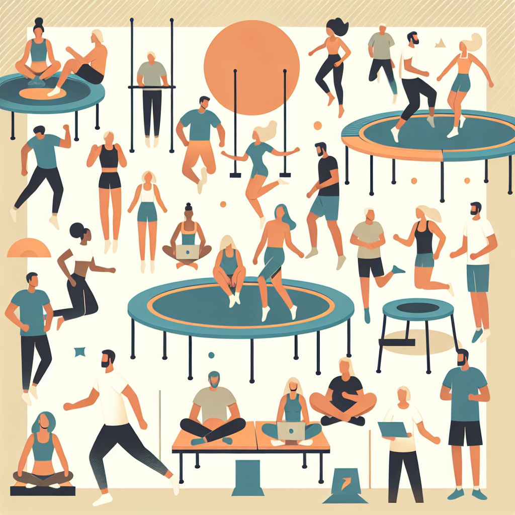 Ilustrace znázorňující téma: Cvičení a fitness