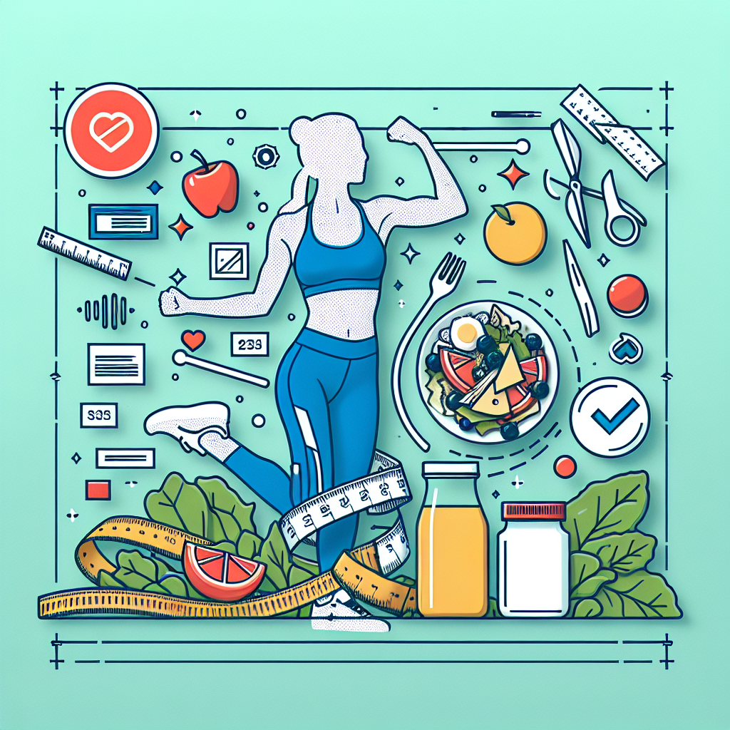 Ilustrace znázorňující téma: Zdraví a fitness