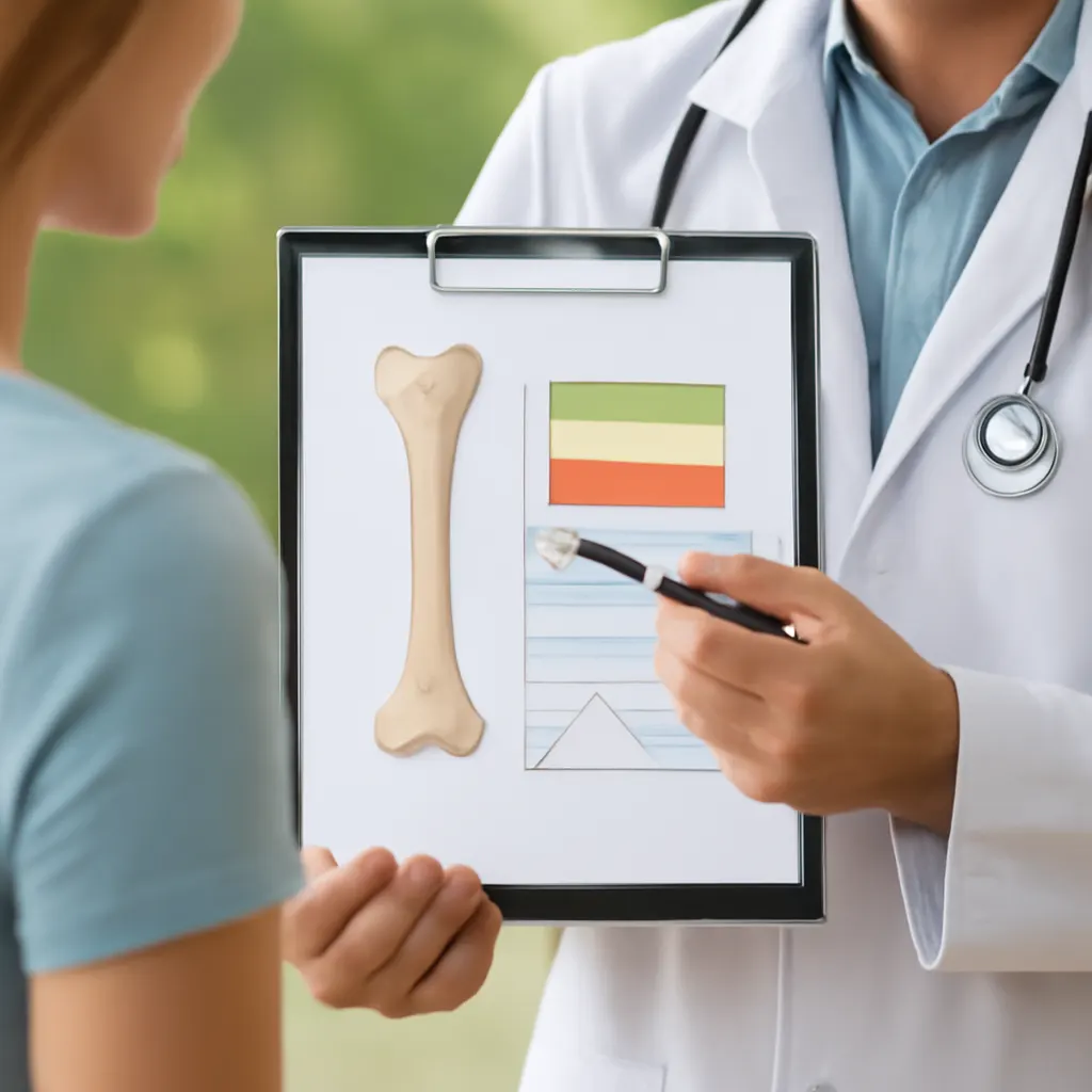 Ilustrace znázorňující téma: Osteoporóza