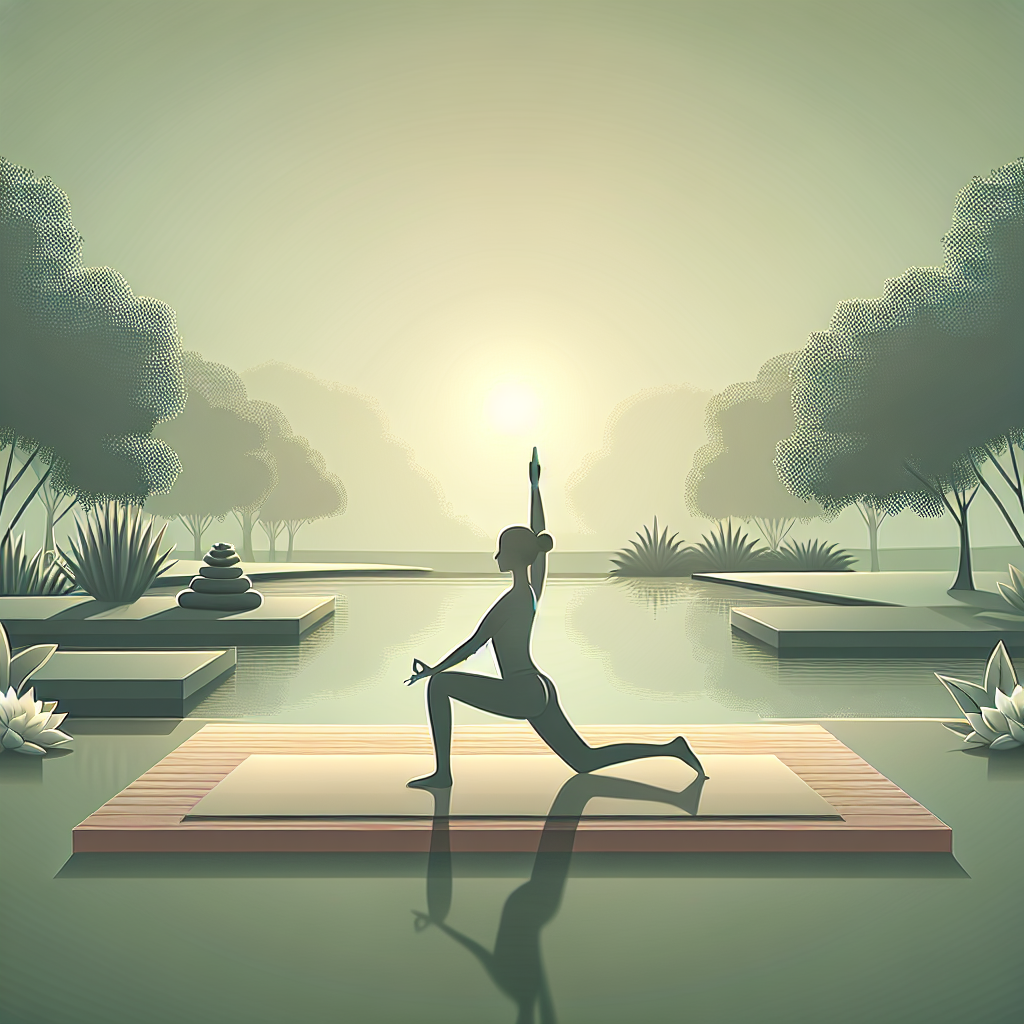 Ilustrace znázorňující téma: Jóga a fitness