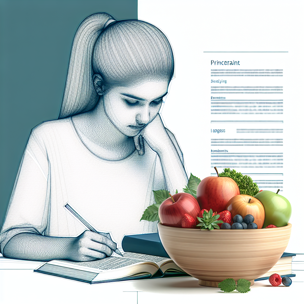 Ilustrace znázorňující téma: Zdravá výživa