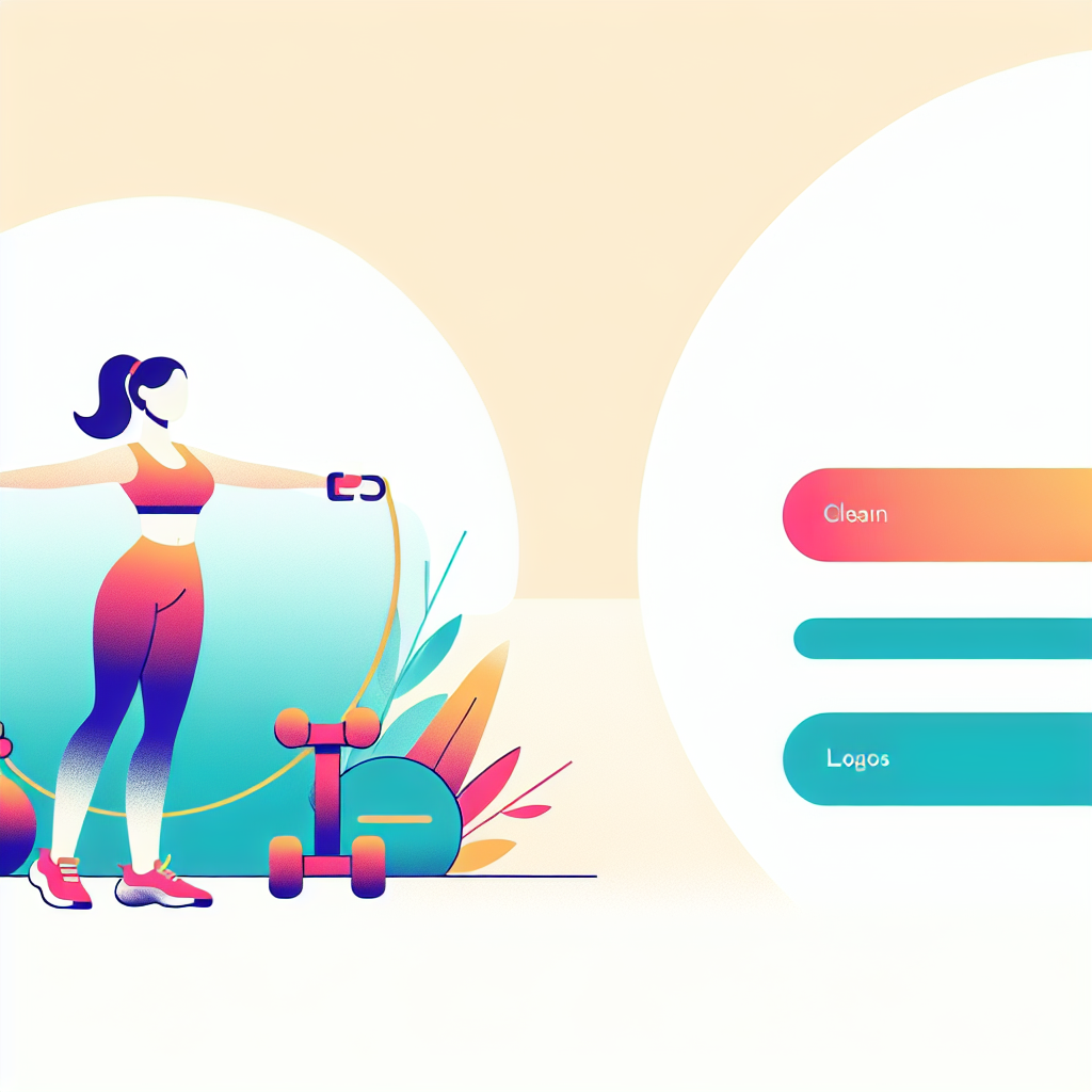 Ilustrace znázorňující téma: Cvičení a fitness