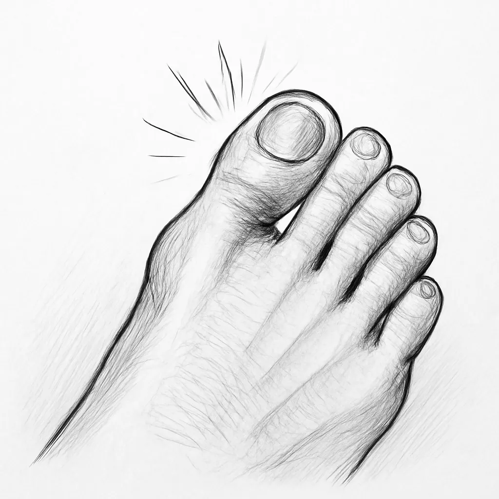 Ilustrace znázorňující téma: bolest
