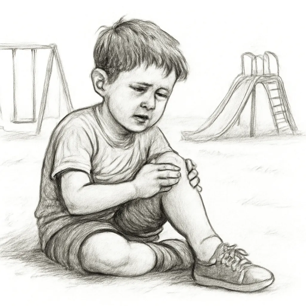 Ilustrace znázorňující téma: bolest