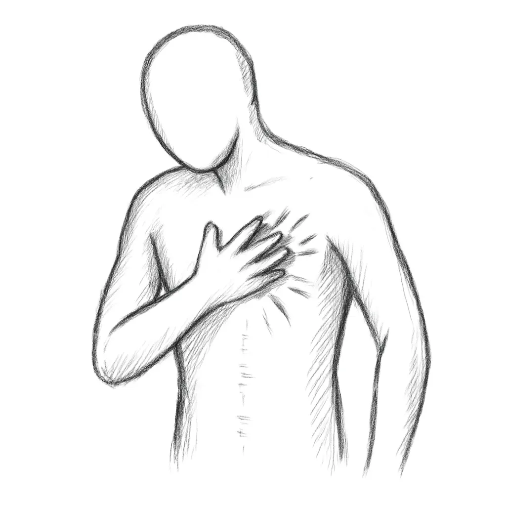 Ilustrace znázorňující téma: bolest