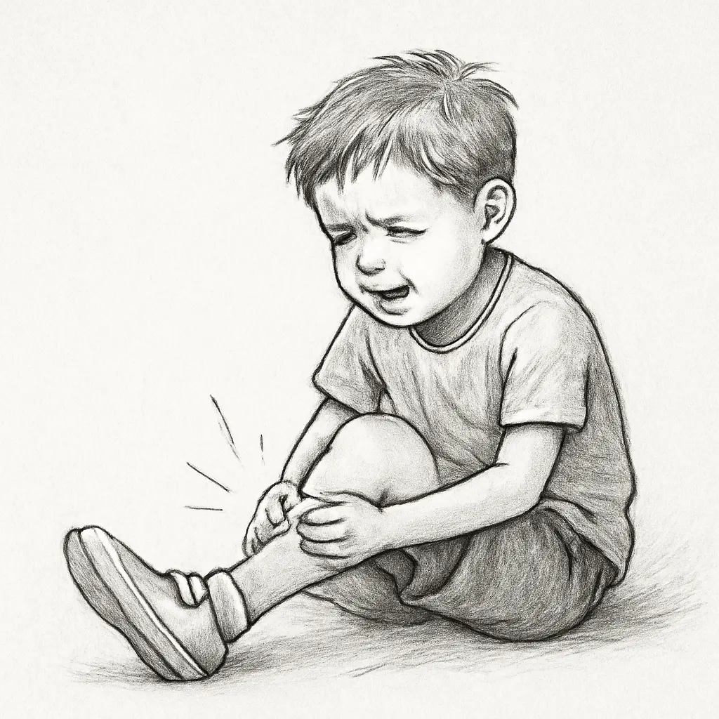 Ilustrace znázorňující téma: bolest