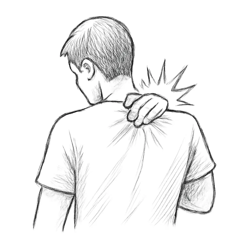 Ilustrace znázorňující téma: bolest