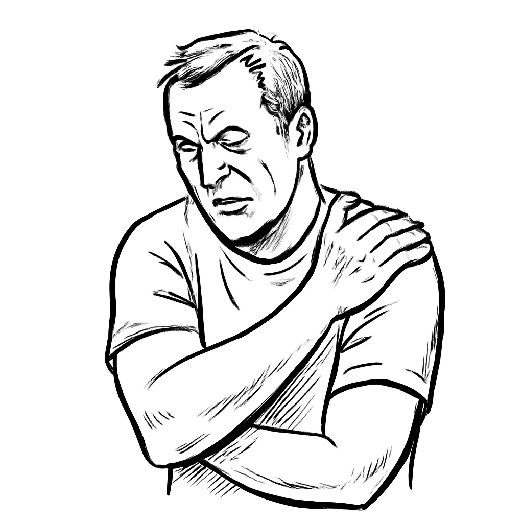 Ilustrace znázorňující téma: bolest