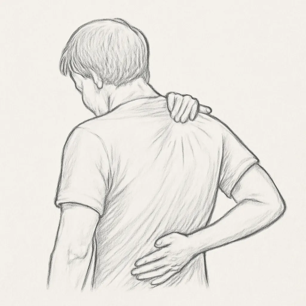 Ilustrace znázorňující téma: bolest