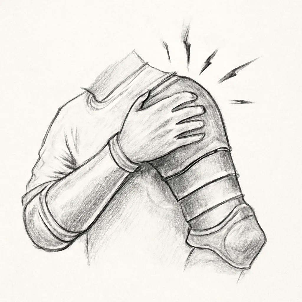 Ilustrace znázorňující téma: bolest