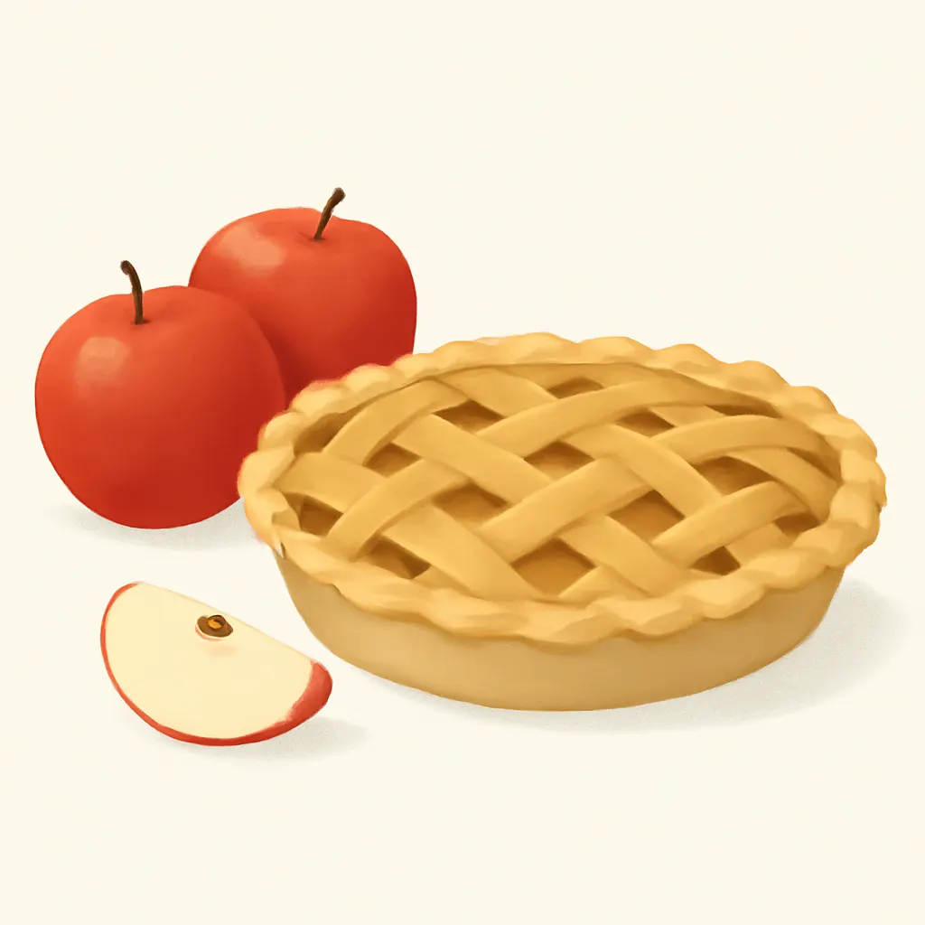 Ilustrace znázorňující téma: jablkové recepty